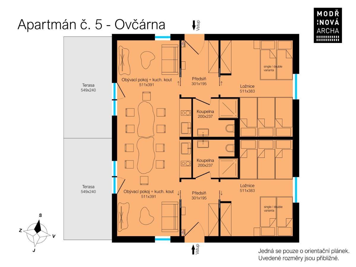 Apartmány Modřínová Archa Vaclavov u Bruntalu Kültér fotó